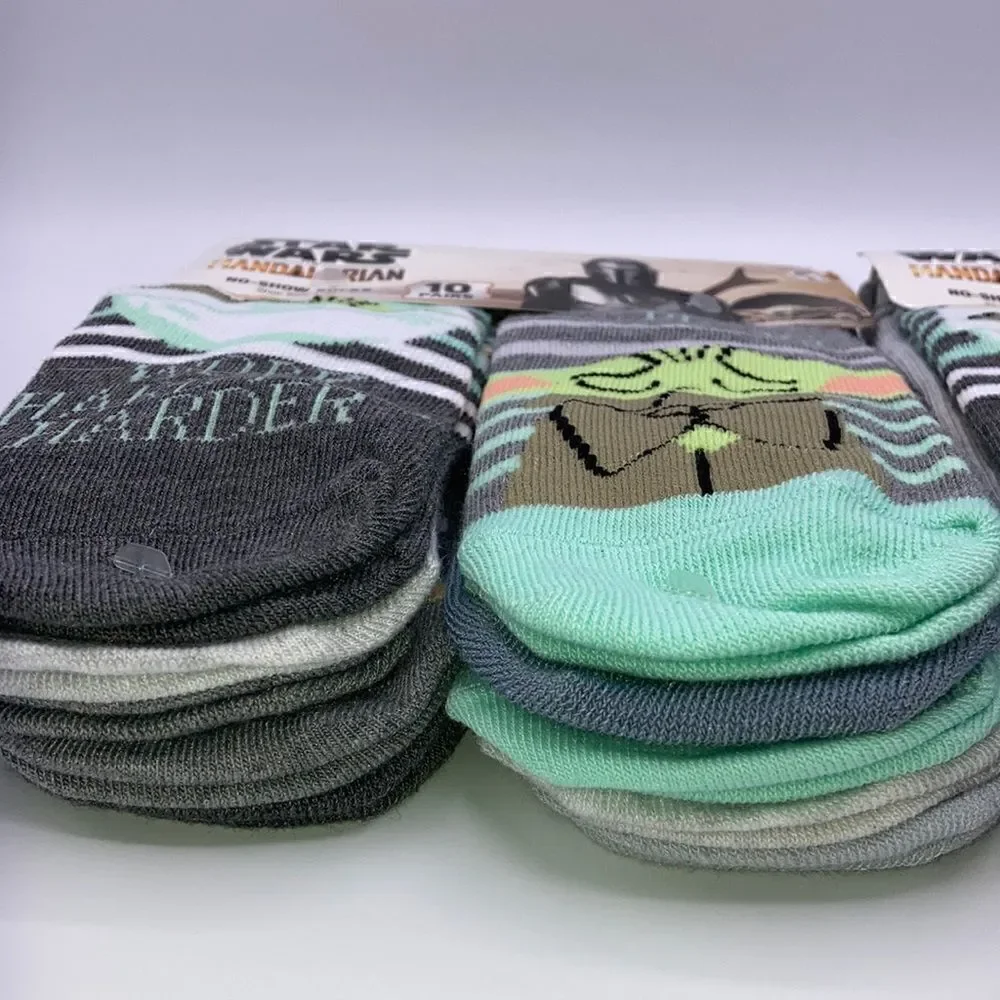 Womens Graphic Disney Star Wars Mandalirian No Show Socks 2-Pack